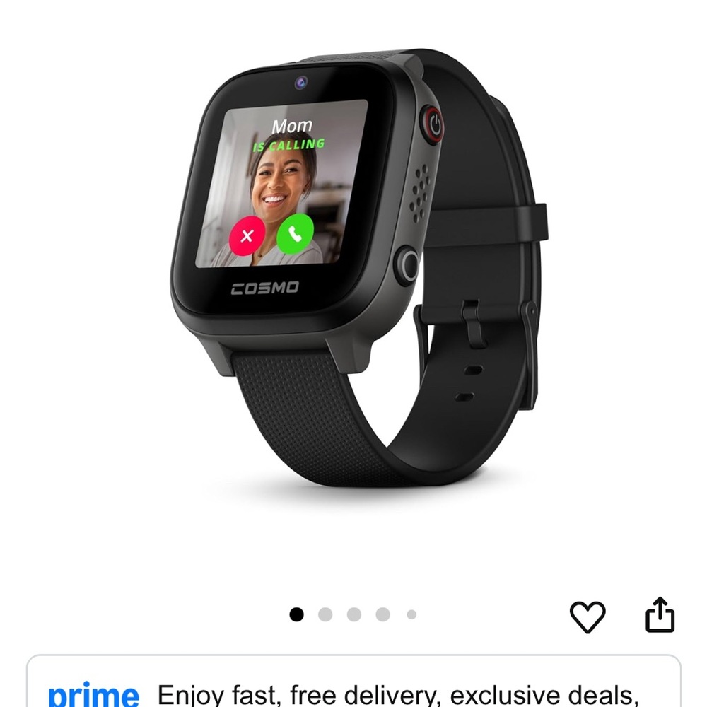 Cosmo Kids Smartwatch with Black Band